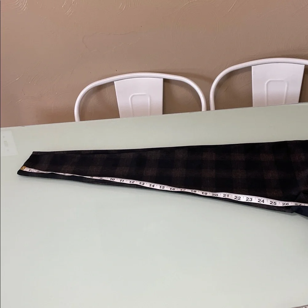 Zac & Rachel Black and Brown Plaid Leggings